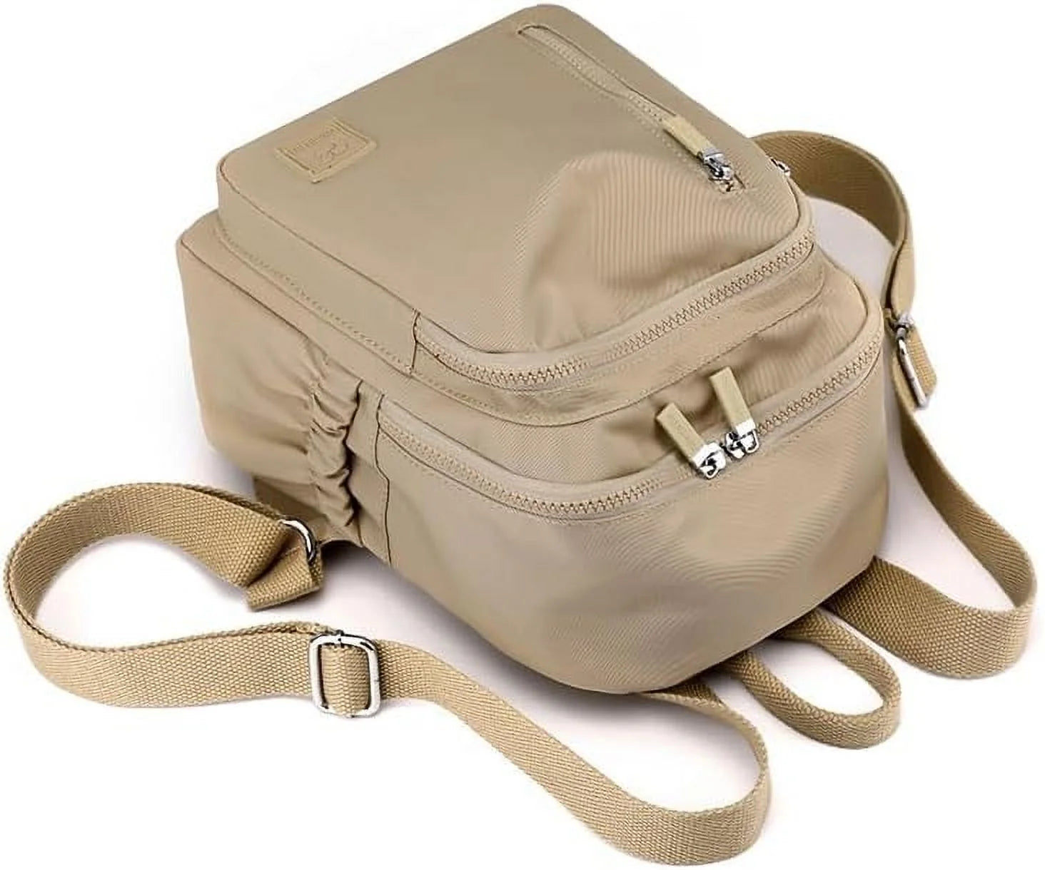 Mini Backpack for Women Light Weight Small Waterproof Backpack Purses Small Casual Daily Travel Shoulder Bag (Apricot Color)