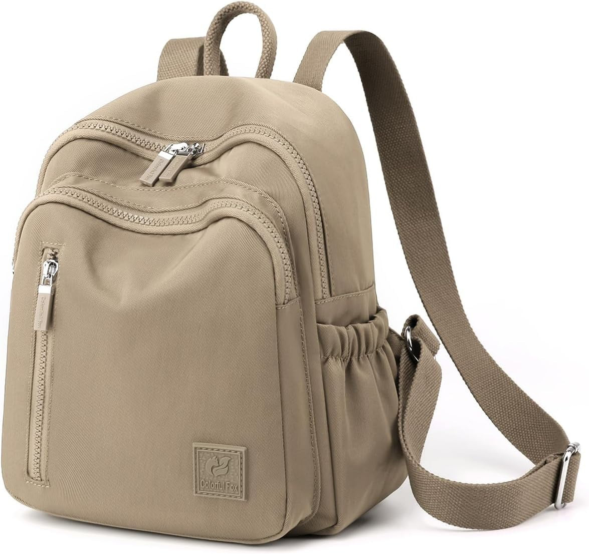 Mini Backpack for Women Light Weight Small Waterproof Backpack Purses Small Casual Daily Travel Shoulder Bag (Apricot Color)